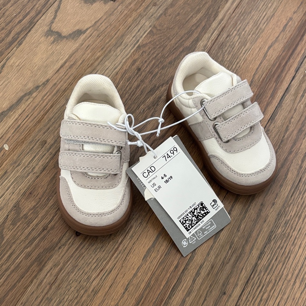H&M Kids Sneakers in Cream and Brown